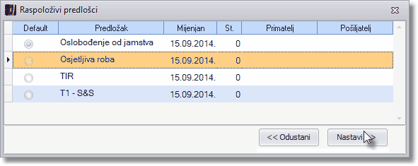 Odabir predložaka2