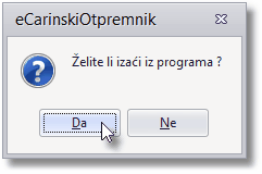 Exit prompt