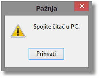 Spojite čitač u PC